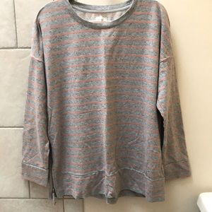Lou & Grey soft stripe with zipper